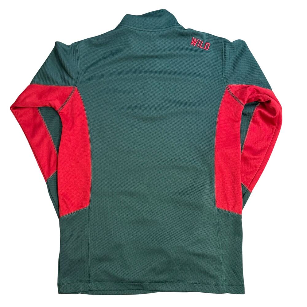 Minnesota Wild Pullover Hockey NHL 1/4 Zip Embroidered Mesh Size Unisex Medium - Picture 2 of 10